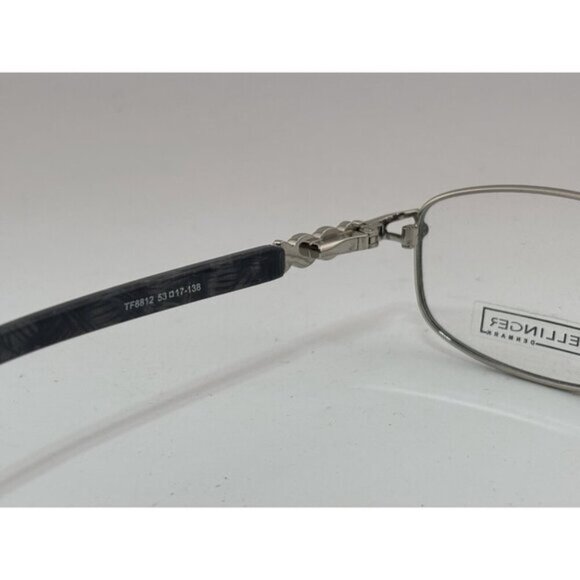 BELLINGER DENMARK TF8812 53-17-138 Black Marble Silver Bedazzled Glasses Frames - Picture 4 of 8